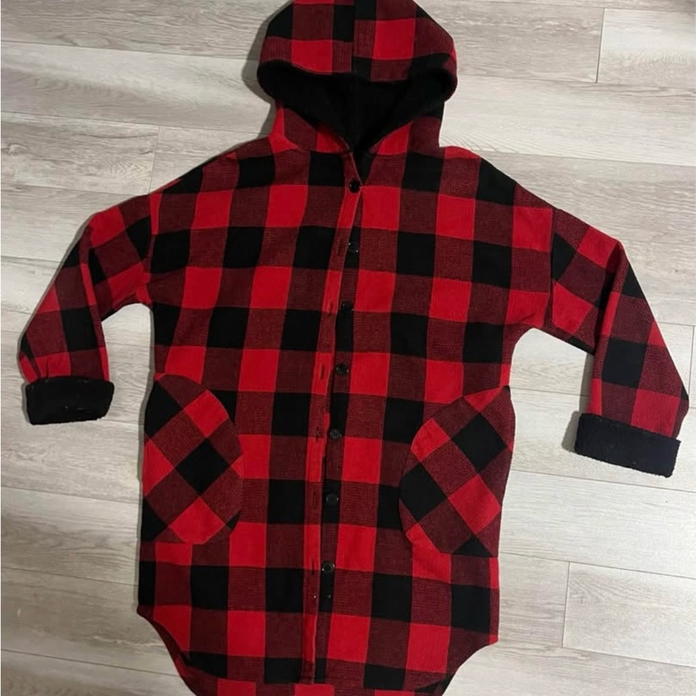 RD Style Red and Black Checkered Shacket